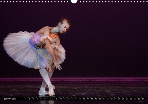 Vaganova, ballet impérial. L'Académie de ballet Vaganova est l'héritière de l'Ecole impériale du ballet créée en 1738 en Russie. Calendrier mural A3 horizontal 2017