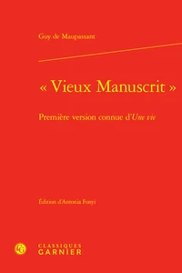 "Vieux manuscrit"