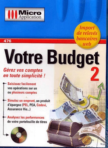  Micro Application - Votre budget - 2 CD-Rom.