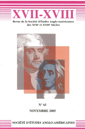 Jonathan Bate et Pascale Drouet - XVII-XVIII N° 61, Novembre 2005 : .