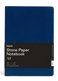 Carnet souple A5 bleu navy ligné