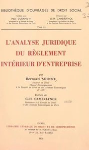 L'analyse juridique du règlement intérieur d'entreprise