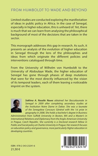 From Humboldt to Wade and Beyond. The Philosophy of Higher Education in Senegal
