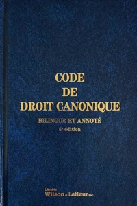 Code de droit canonique - 5e édition