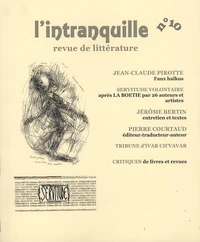 L'intranquille N° 10, printemps-été 2016