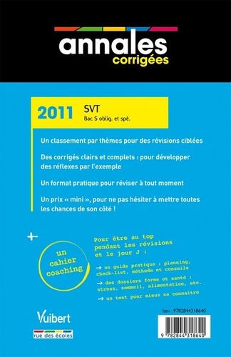 SVT Bac S obligatoire et spécialité  Edition 2011