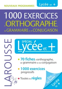 1000 exercices d'orthographe, de grammaire et de conjugaison