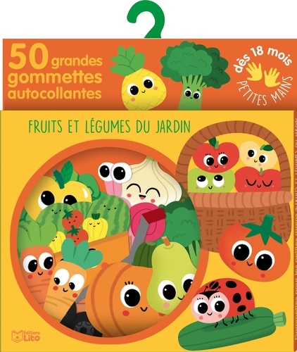 50 grandes gommettes bébé - Légumes