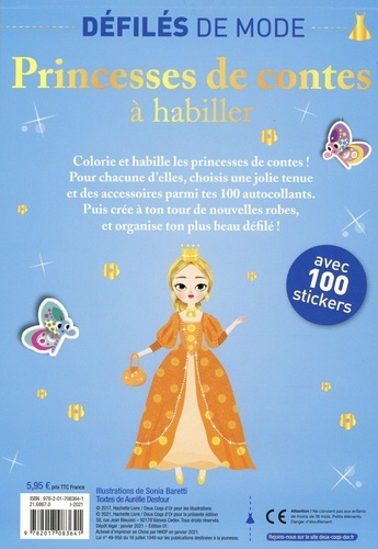 Princesses de contes à habiller. Avec 100 stickers