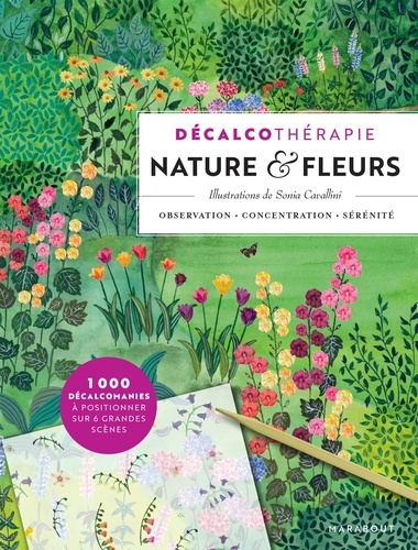 Nature & Fleurs. Avec un stylet et des feuilles de décalcomanies