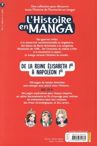 L'histoire en manga Tome 7 De la reine Elisabeth 1re à Napoléon 1er