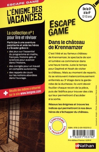 Escape Game 5e-4e. Dans le château de Krennamzer