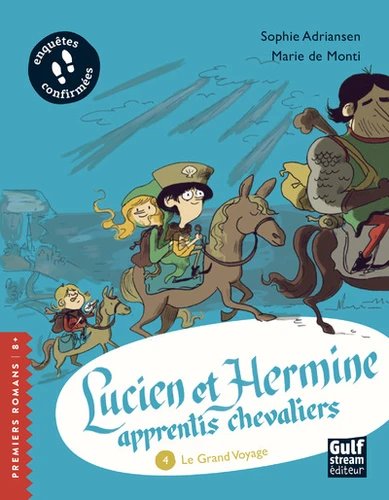 Couverture de Lucien et Hermine, apprentis chevaliers n° 4 Le grand voyage