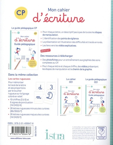 Mon cahier d'écriture CP - Guide pédagogique de Sophie Autret - Grand  Format - Livre - Decitre