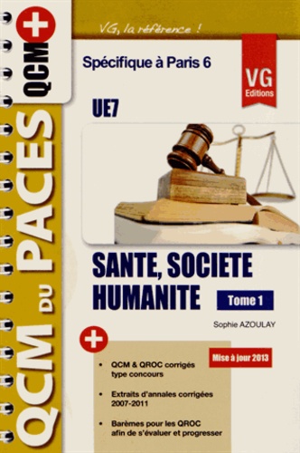 Sophie Azoulay - Santé, société, humanité UE7 - Tome 1 optimisé pour Paris 6.