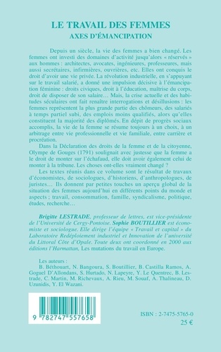 Le travail des femmes. Axes d'émancipation