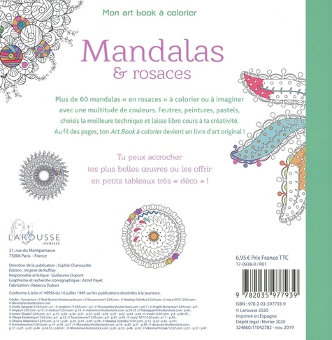 Mandalas & rosaces. Plus de 60 modèles à colorier