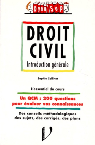 Sophie Collinet - Droit Civil. Introduction Generale.