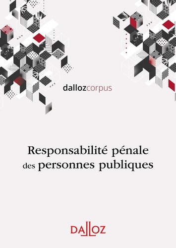 Responsabilité pénale des personnes publiques  Edition 2019