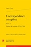 Sophie Cottin - Correspondance complète - Tome 1, Lettres de jeunesse (1784-1794).