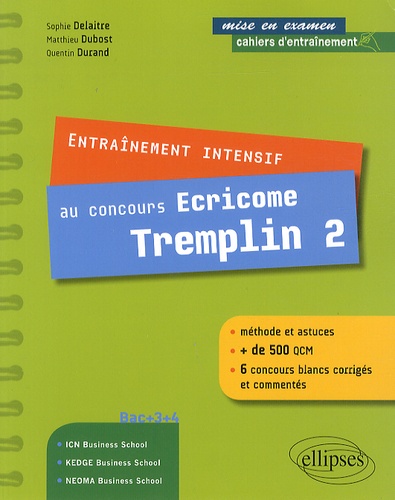 Entraînement intensif au concours Ecricome Tremplin 2