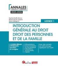 Sophie Druffin-Bricca et Marie-Cécile Lasserre - Introduction générale au droit - Droit des personnes et de la famille - Licence 1.