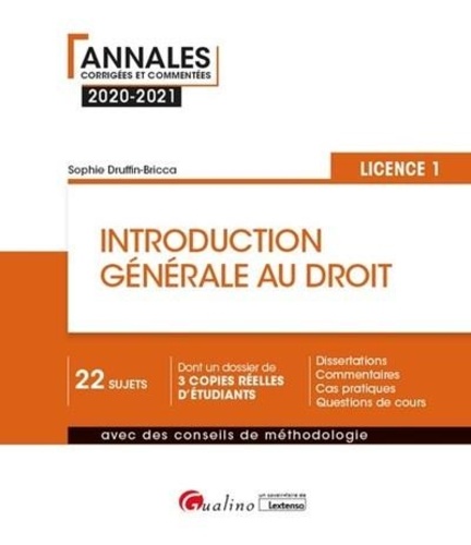 Introduction générale au droit. Licence 1  Edition 2020-2021
