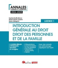 Sophie Druffin-Bricca et Marie-Cécile Lasserre - Introduction générale droit des personnes et de la famille - Licence 1.