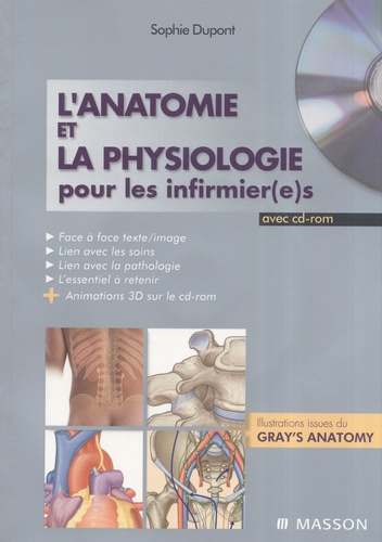 Sophie Dupont - L'anatomie et la physiologie pour les infirmier(e)s. 1 Cédérom