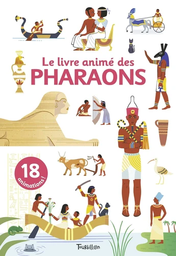 Couverture de Le livre animé des pharaons