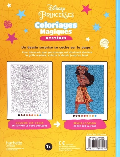 Disney Princesses. Coloriages Magiques Mystères - Un dessin surprise se cache sur la page !