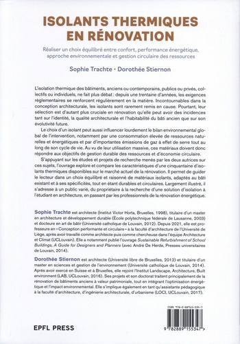 Isolant thermique en rénovation. Réaliser un choix équilibré entre confort, performance énergétique, approche environnementale et gestion circulaire des ressources