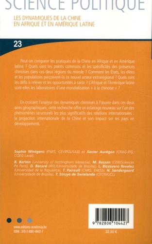 Les dynamiques de la Chine en Afrique et en Amérique latine. Enjeux, défis et perspectives