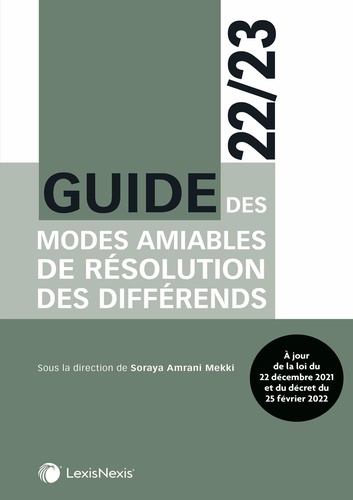 Guide des modes amiables de règlements des différends  Edition 2022-2023