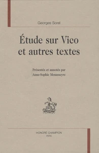 Etude sur Vico et autres textes