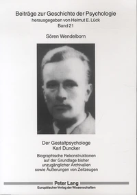 Der Gestaltpsychologe Karl Duncker