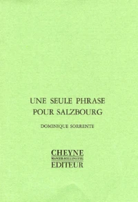 Une seule phrase pour Salzbourg