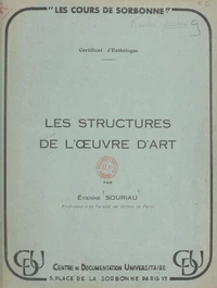 Les structures de l'œuvre d'art
