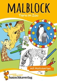Malblock - Tiere im Zoo