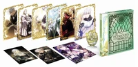 Avec 1 artbook, 6 grandes cartes, 2 cartes postales, 1 standee acrylique