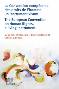 La Convention européenne des droits de l'homme, un instrument vivant