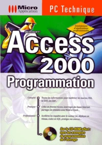 Access 2000. Programmation, Avec Cd-Rom