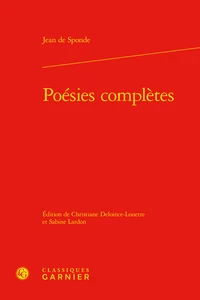 Poésies complètes