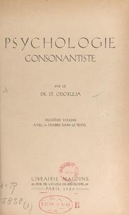 St. Odobleja - Psychologie consonantiste (2) - Avec 40 figures dans le texte.