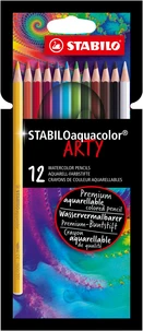 12 crayons de couleur aquarellables STABILOaquacolor ARTY