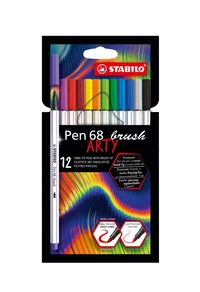 12 feutres pinceau STABILO Pen 68 brush ARTY