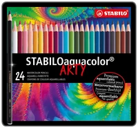 24 crayons de couleur aquarellables STABILOaquacolor ARTY