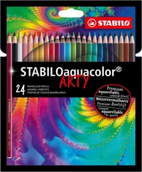 24 crayons de couleur aquarellables STABILOaquacolor ARTY