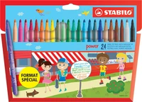 24 feutres de coloriage STABILO power - Pointe moyenne