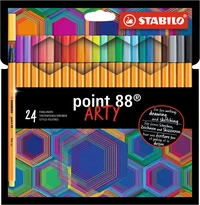 24 feutres STABILO point 88 ARTY -  Pointe fine